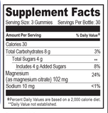 Uncle Moishy Magnesium Citrate Gummies 60 Count