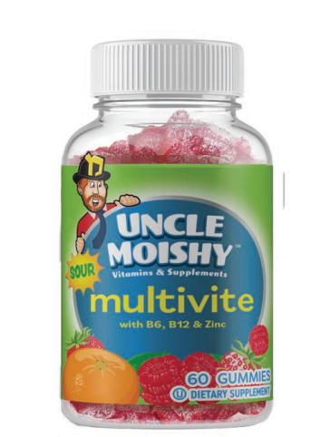 Uncle Moishy Sour Multivitamin 60 count