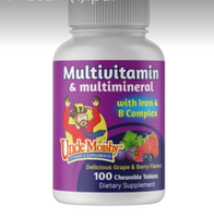 Uncle Moishy Multivitamin with Iron Chewable 120 Count