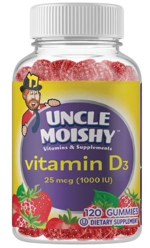Uncle Moishy Vitamin D 120 Count