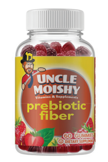 Uncle Moishy Prebiotic Fiber Vitamins 60 Count