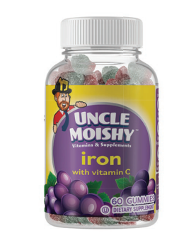 Uncle Moishy Iron With Vitamin C Jellys 60 Count