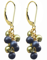 Wholesale Large Gold Filled Swarovski Pearl & Czeck Glass Cascade Earrings
