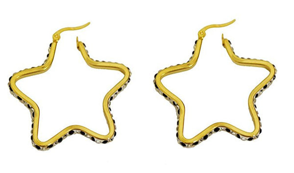 Wholesale YUUUUUUGE Star Hoop Earrings