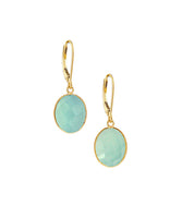 Wholesale Vermeil Bezel Earrings on Gold Filled Leverback (10x14mm)
