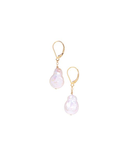 Wholesale 14/20 Gold Filled Baroque Pearl Drop Earrings