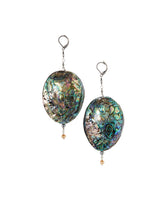 Oversized Abalon Shell Earrings