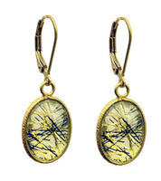Wholesale Vermeil Bezel Earrings on Gold Filled Leverback (10x14mm)