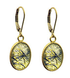 Wholesale Vermeil Bezel Earrings on Gold Filled Leverback (10x14mm)