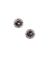 Wholesale 15mm Sterling Silver Halo Bezel Stud Earrings