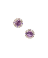 Wholesale 15mm Sterling Silver Halo Bezel Stud Earrings