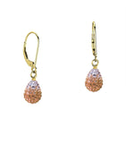14/20 Gold Filled Shamballa Gradient Teardrop Earring By Minigems