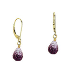 14/20 Gold Filled Shamballa Gradient Teardrop Earring By Minigems