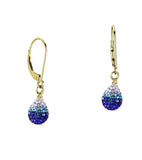 14/20 Gold Filled Shamballa Gradient Teardrop Earring By Minigems