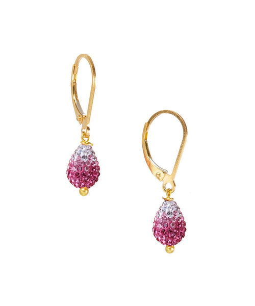 14/20 Gold Filled Shamballa Gradient Teardrop Earring By Minigems