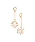 Caged Glass Statement Earrings