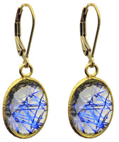 Wholesale Vermeil Bezel Earrings on Gold Filled Leverback (10x14mm)