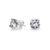 Wholesale Sterling Silver CZ Glass studs 6mm - 9mm