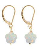 14/20 Gold Filled Opal Flower Earring By Minigems