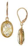 Wholesale Vermeil Bezel Earrings on Gold Filled Leverback (10x14mm)