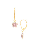 Wholesale Vermeil Shamballa Flower Charm on Gold Filled Leverback