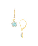 Wholesale Vermeil Shamballa Flower Charm on Gold Filled Leverback