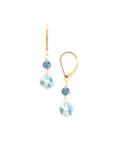 14/20 Gold Filled Swarovski Rivoli Drop Earring By Minigems (purple)