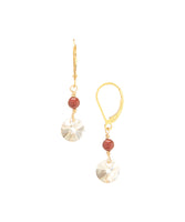 14/20 Gold Filled Swarovski Rivoli Drop Earring By Minigems (purple)