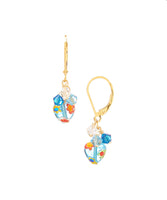 Wholesale Mixed Swarovski & Millefiore Heart Small Cascade Earrings