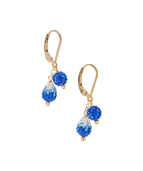 Wholesale Double Shamballa Drop Earrings by Minigems