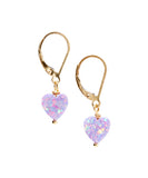 14/20 Gold Filled Opalite Heart Earring By Minigems