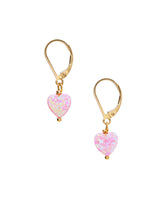 14/20 Gold Filled Opalite Heart Earring By Minigems